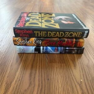 Stephen King 3 Hardcover Book Bundle.The Dead Zone, Rose Madder, & From A Buick